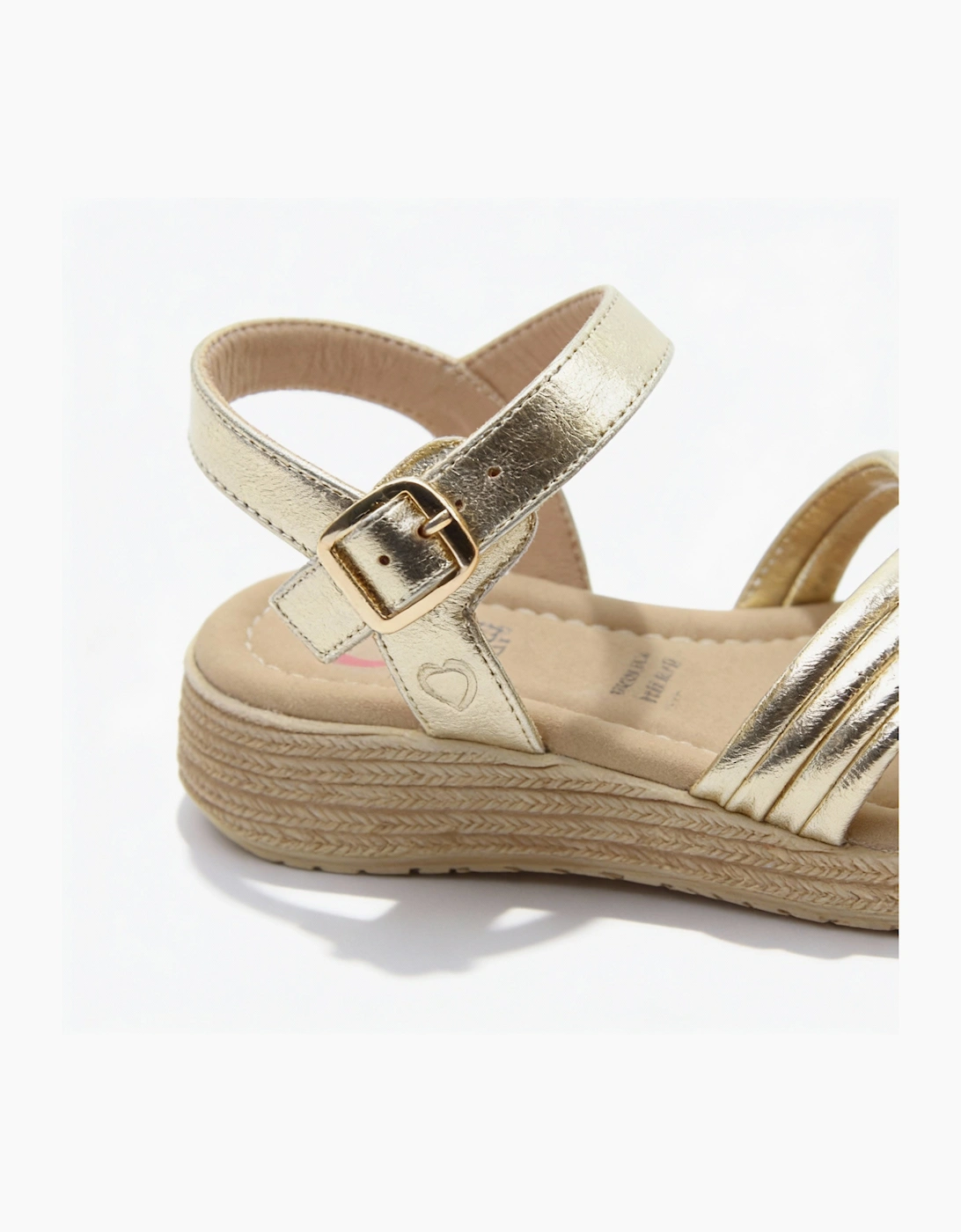 Heavenly Feet SYMPHONY Womens Ankle Strap Sandals Gold