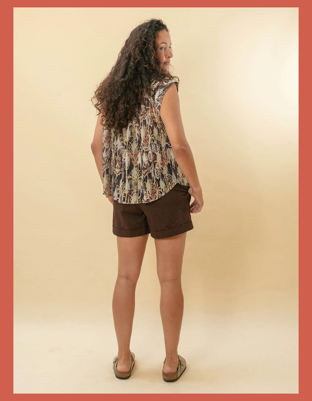 Deloris Printed Ikat Blouse, 6 of 5