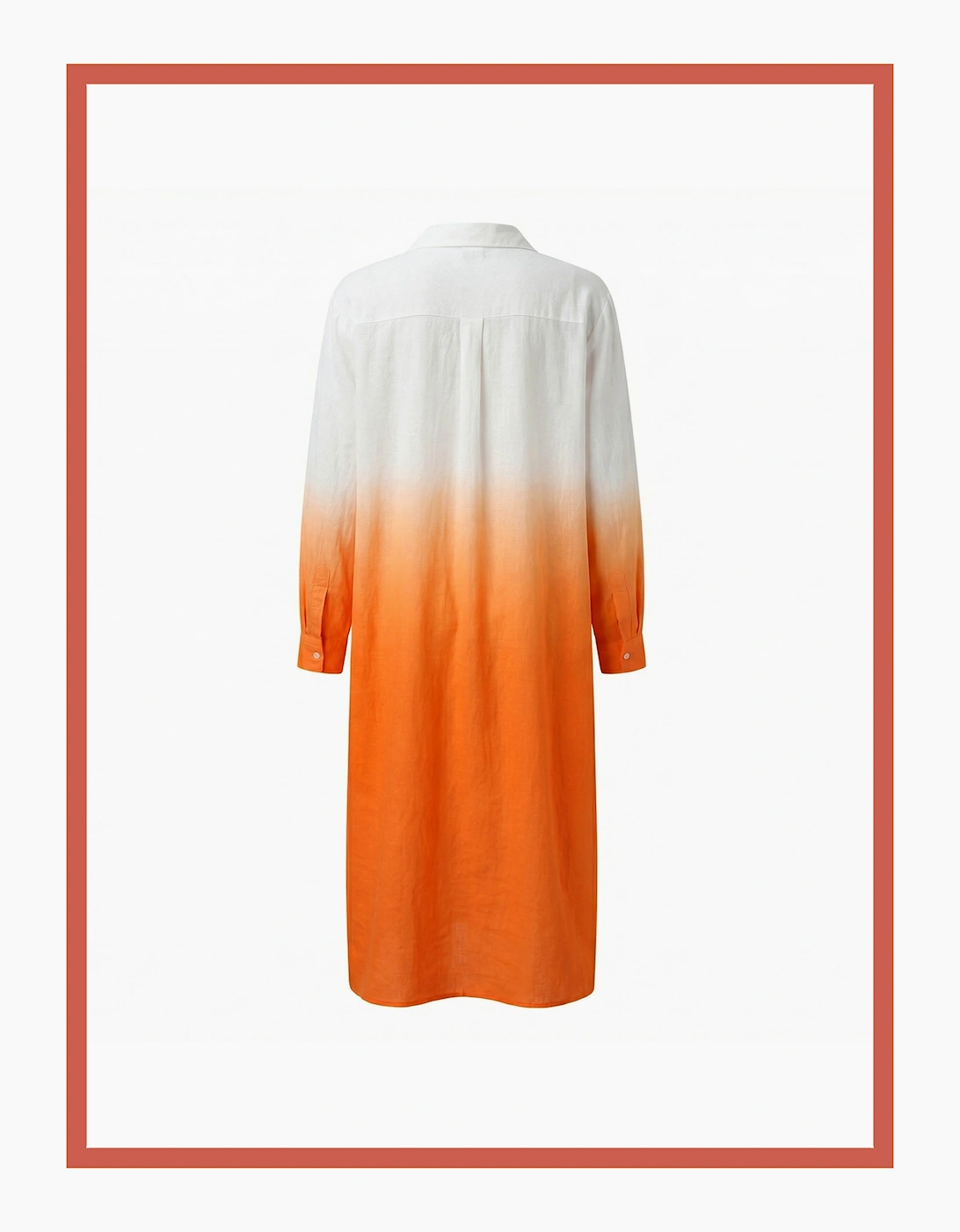 Kendall Cotton Dip Dye Shirt Dress - Pink