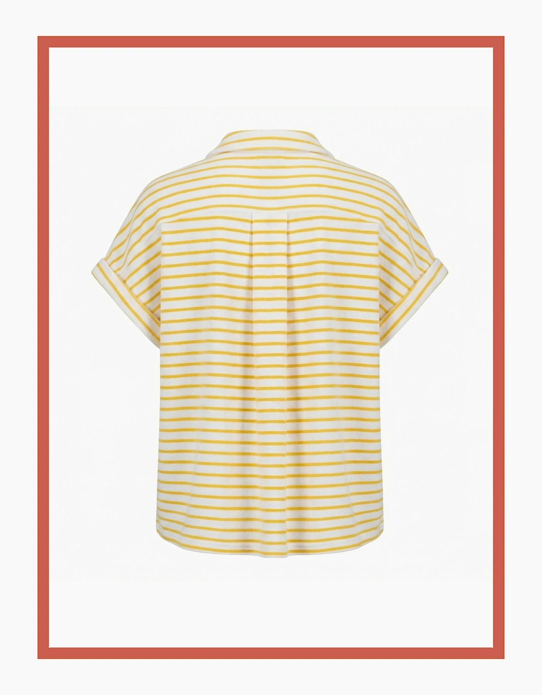 Nooki Design Nooki Design Women's Caspian Cotton Towelling Stripe Blouse - Yellow - White