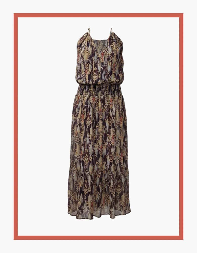 Freda Printed Maxi Dress-Multi