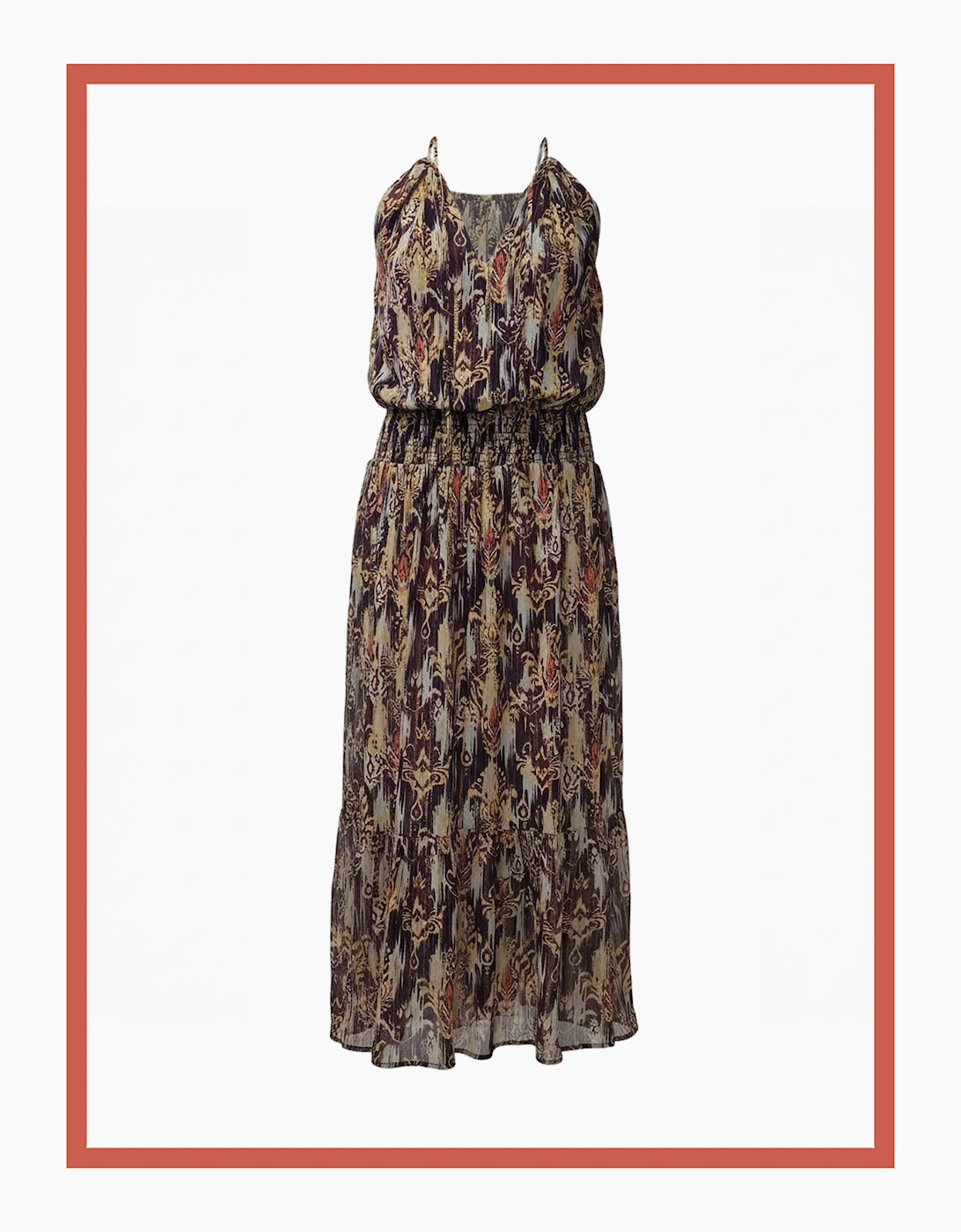 Freda Printed Maxi Dress-Multi