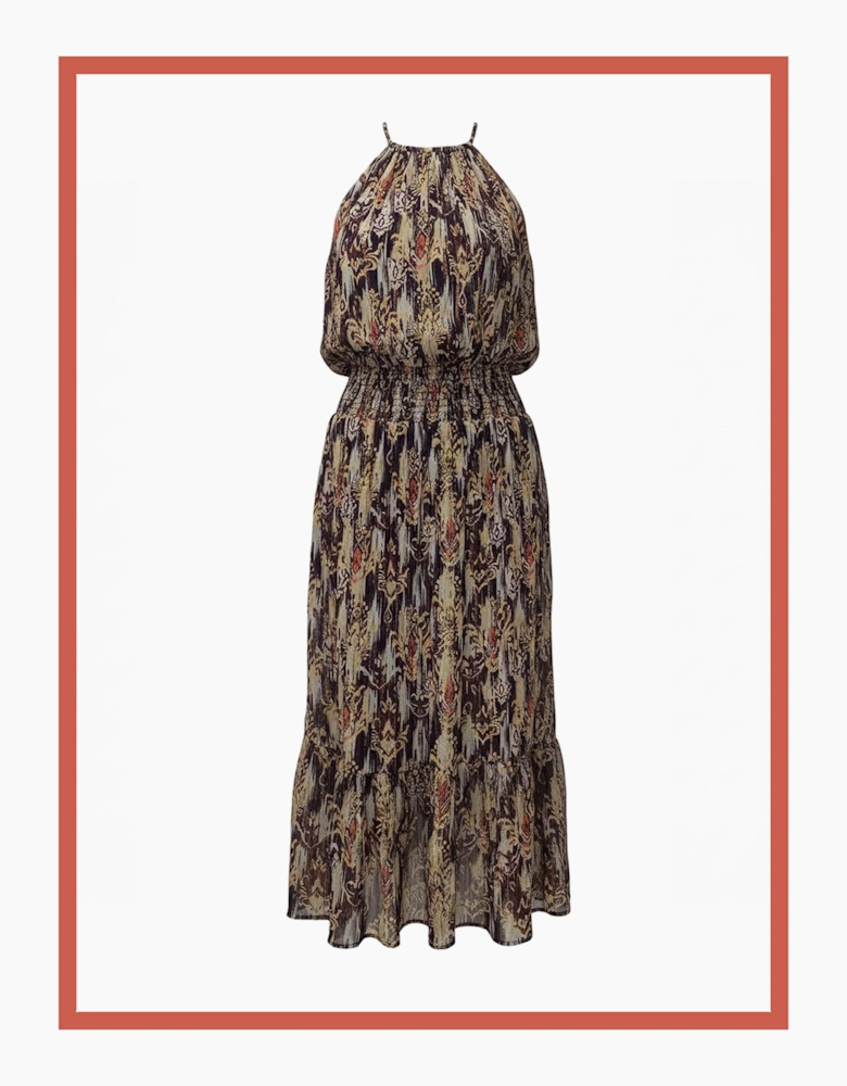 Freda Printed Maxi Dress-Multi