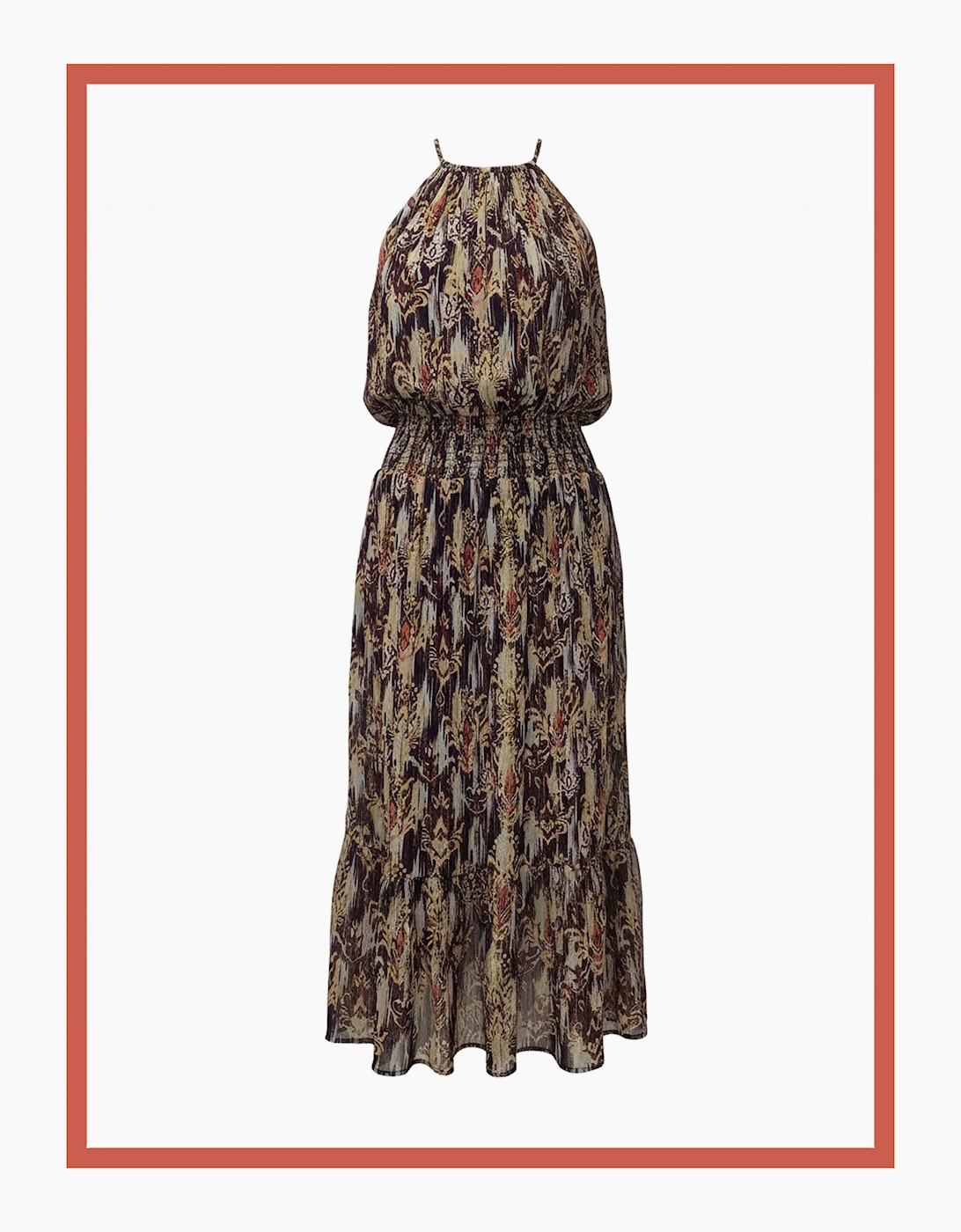 Freda Printed Maxi Dress-Multi