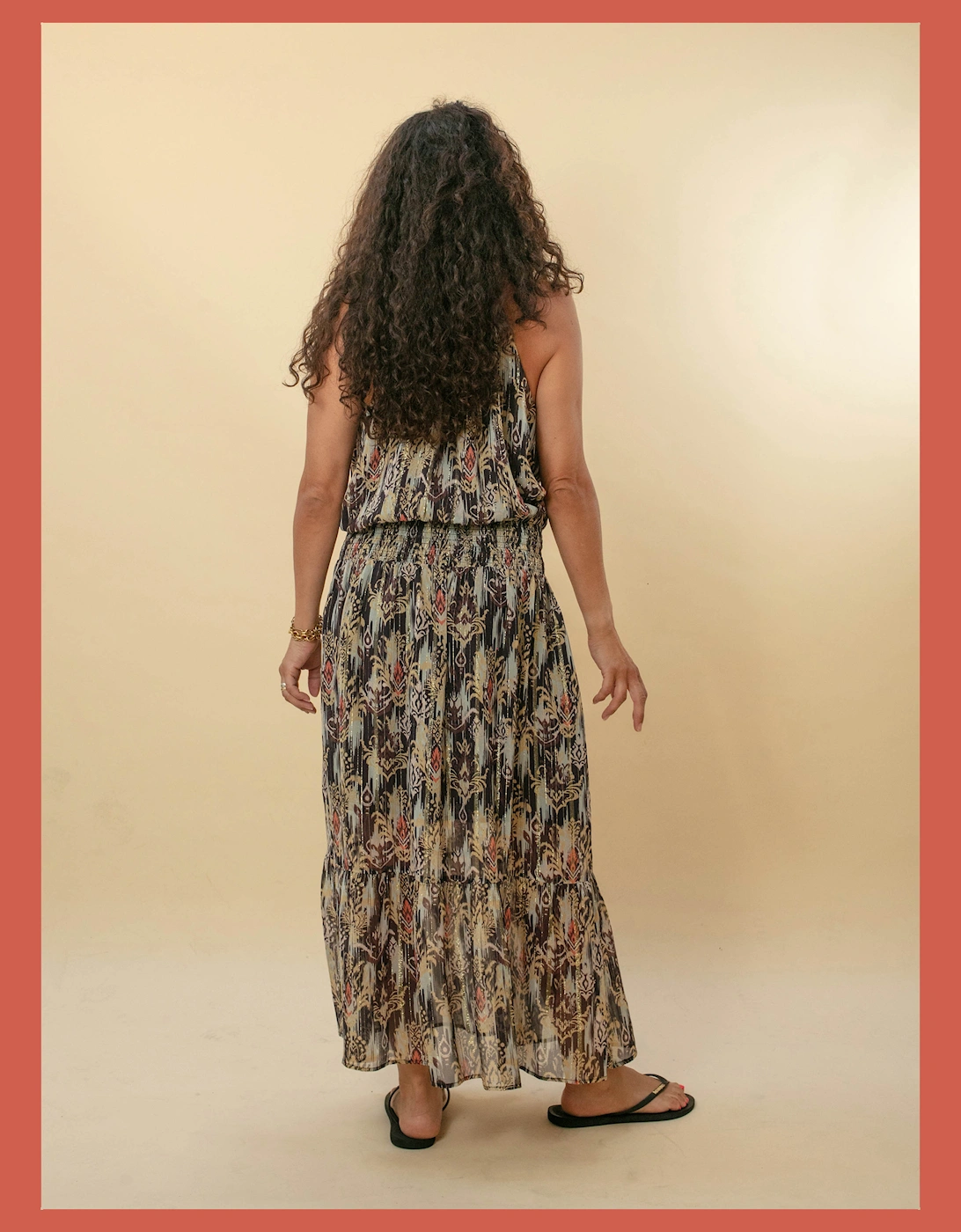 Freda Printed Maxi Dress-Multi