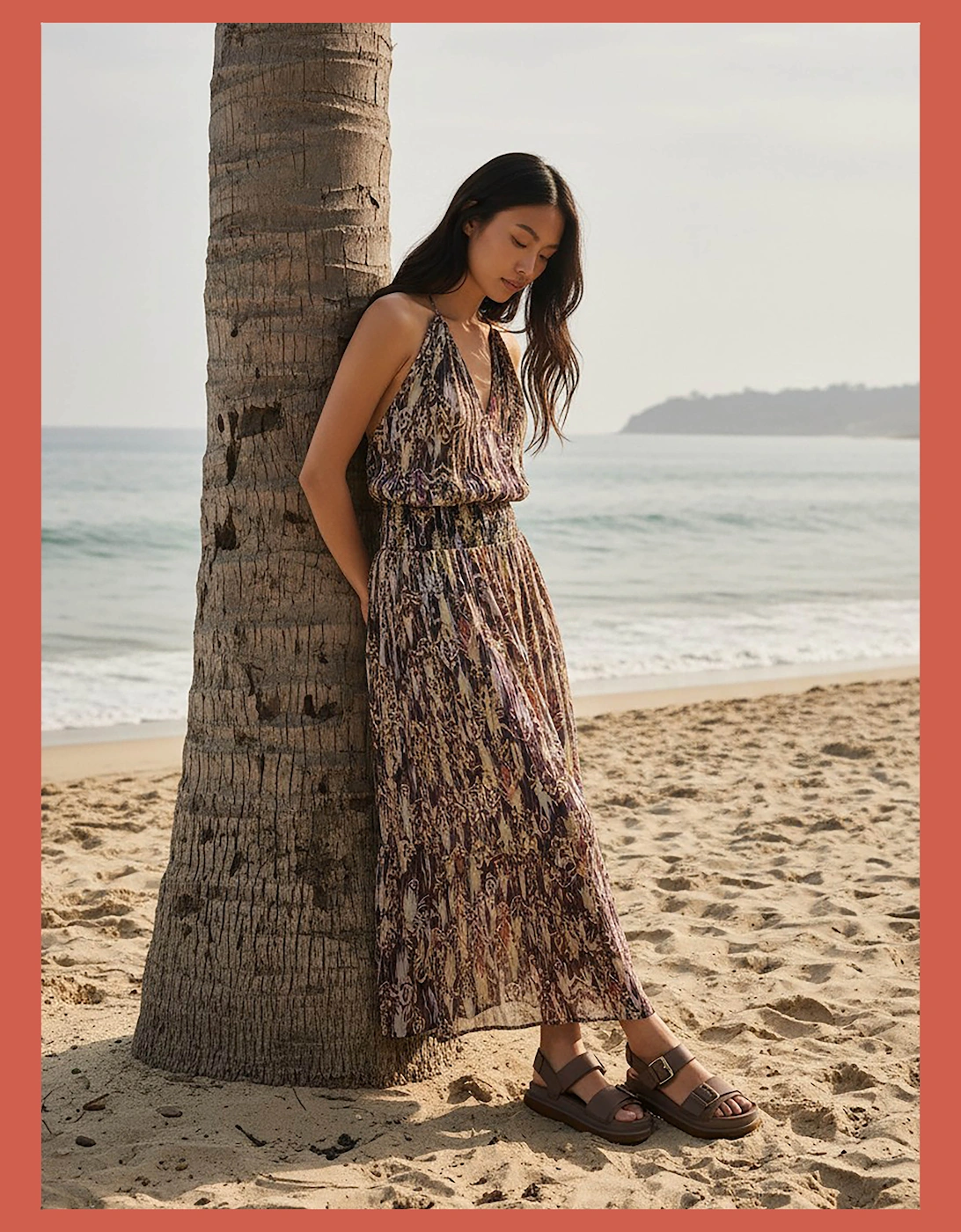 Freda Printed Maxi Dress-Multi