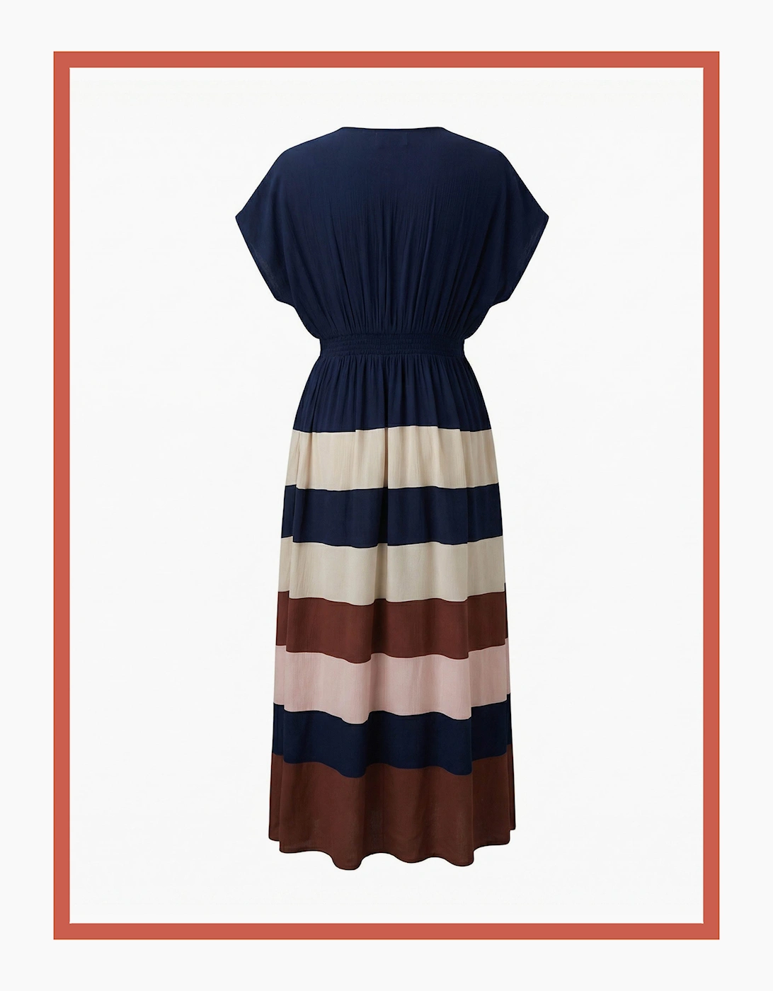 Nooki Design Women's Rosalie Striped Maxi Dress - Blue - Navy - Size: 14