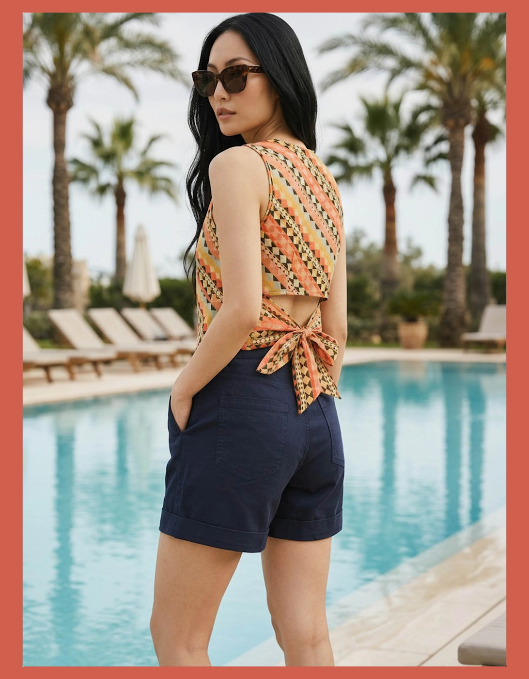 Carvell Cotton Summer Shorts - Navy