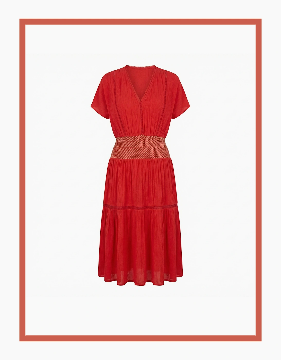 Fallon Summer Dress in Red