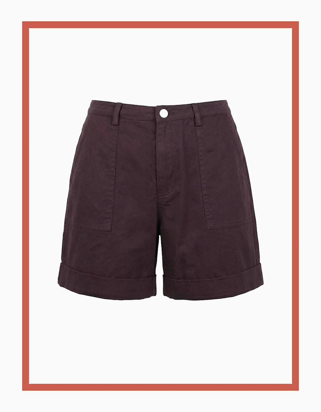 Nooki Design Nooki Design Women's Carvell Cotton Summer Shorts - Chocolate - Brown