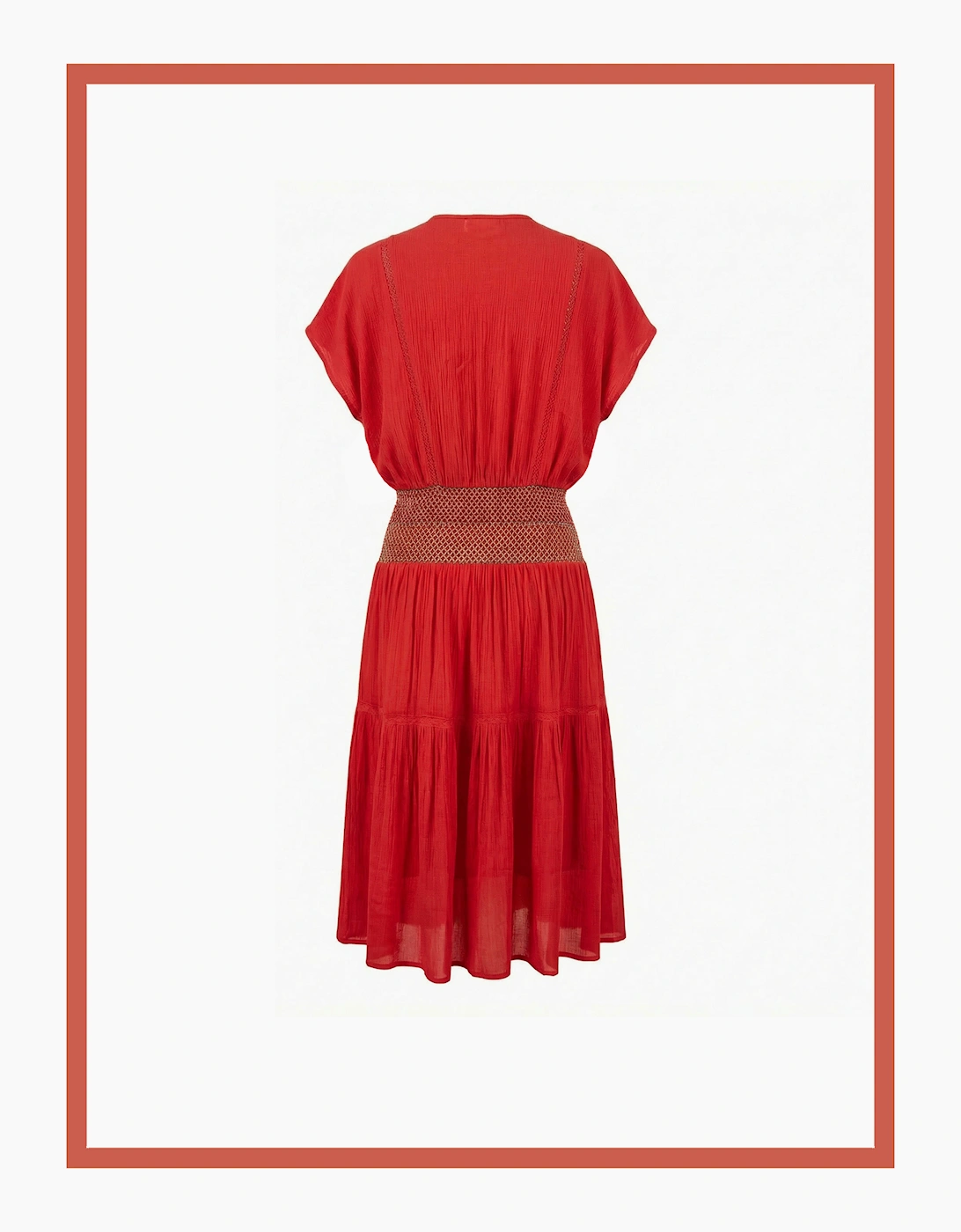 Fallon Summer Dress in Red