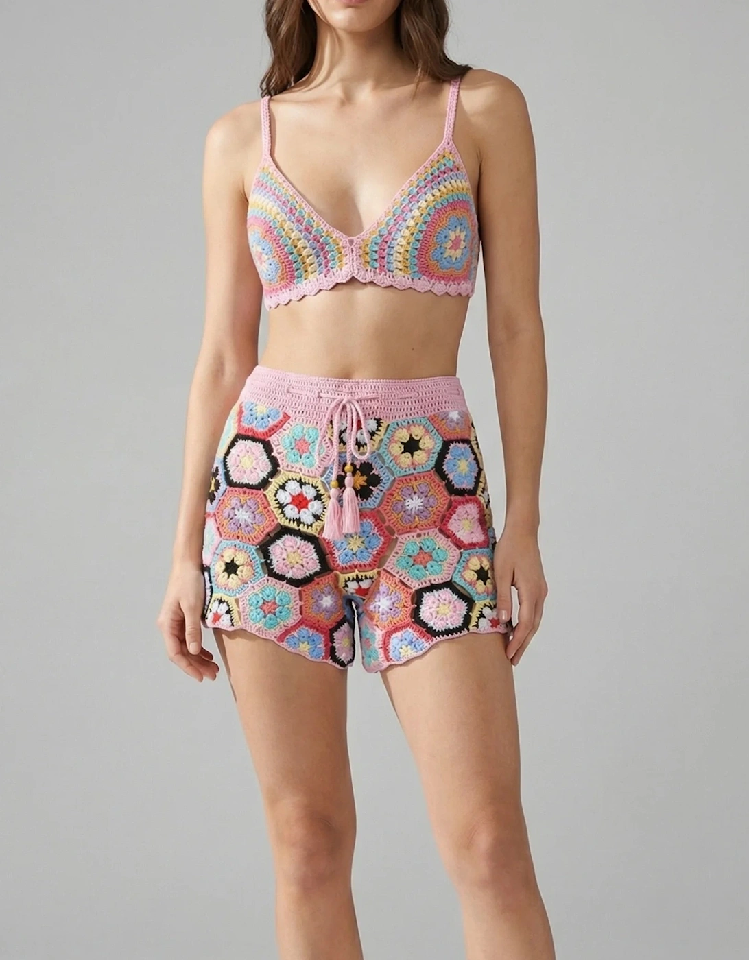 Hexa Bloom Crochet Shorts, 14 of 13