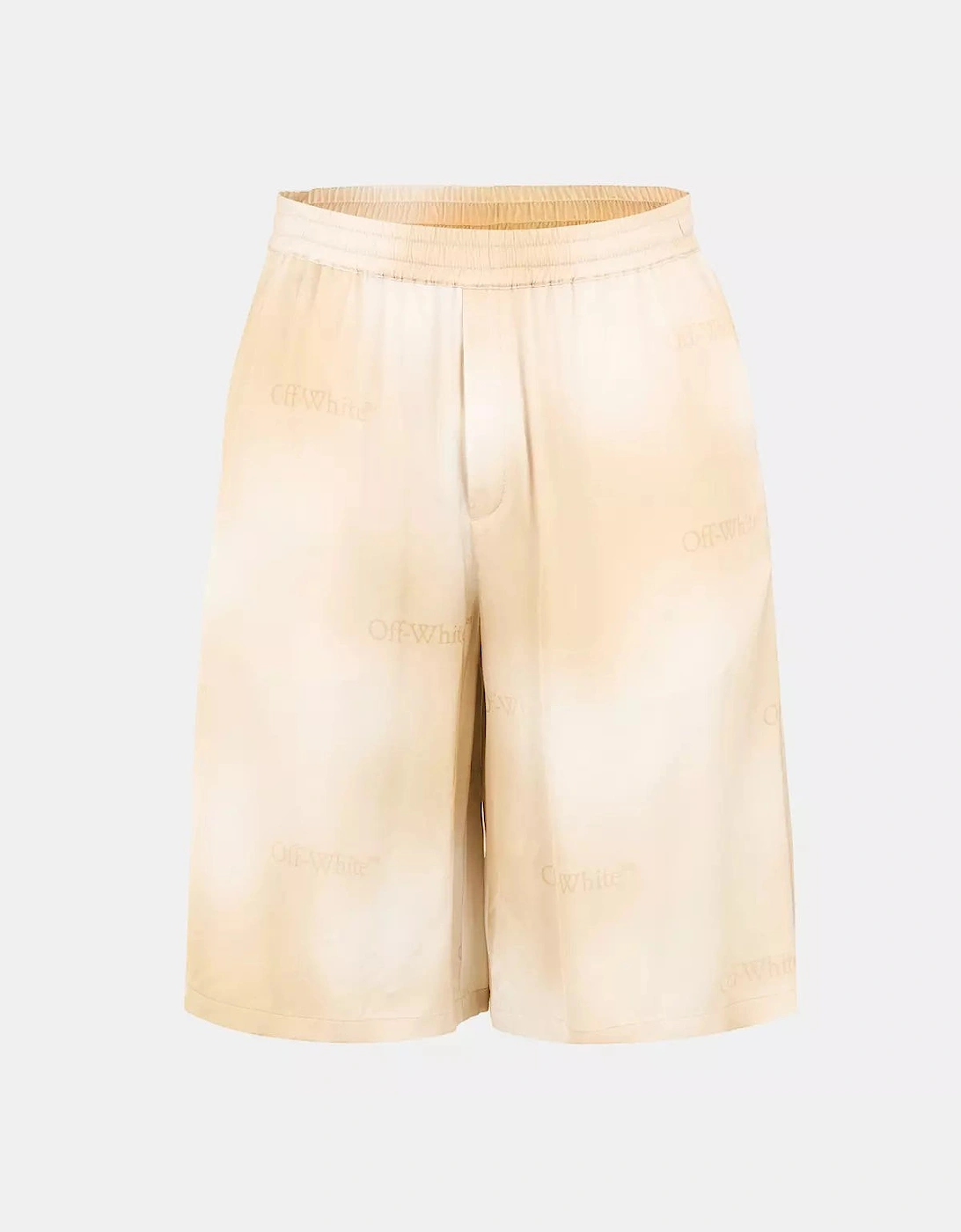 Baggy Gradient Logo Shorts Beige, 3 of 2