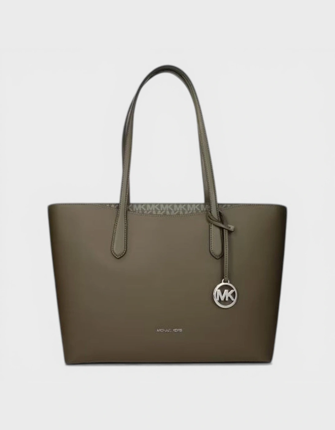 Michael Kors Michael Kors Zip Shopper Tote Bag Olive - Tan