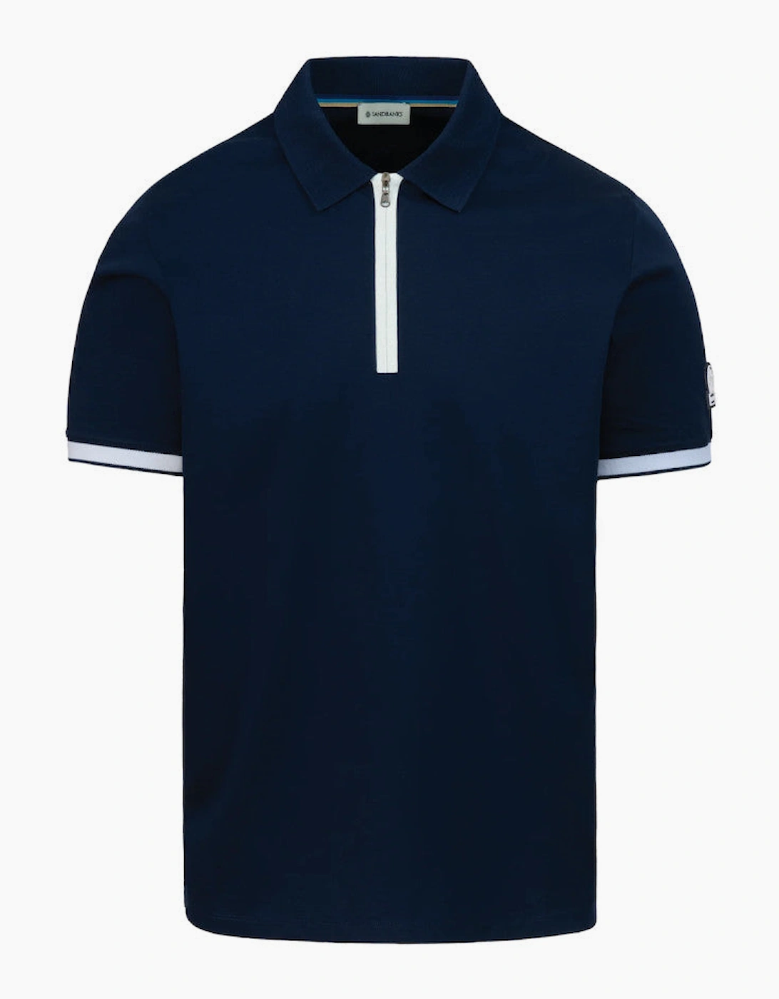 Sandbanks Silicone Zip Polo S1-26 Navy, 5 of 4