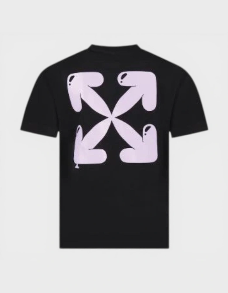 Kids Balloon Art Arrow Basic Fit Tee Black