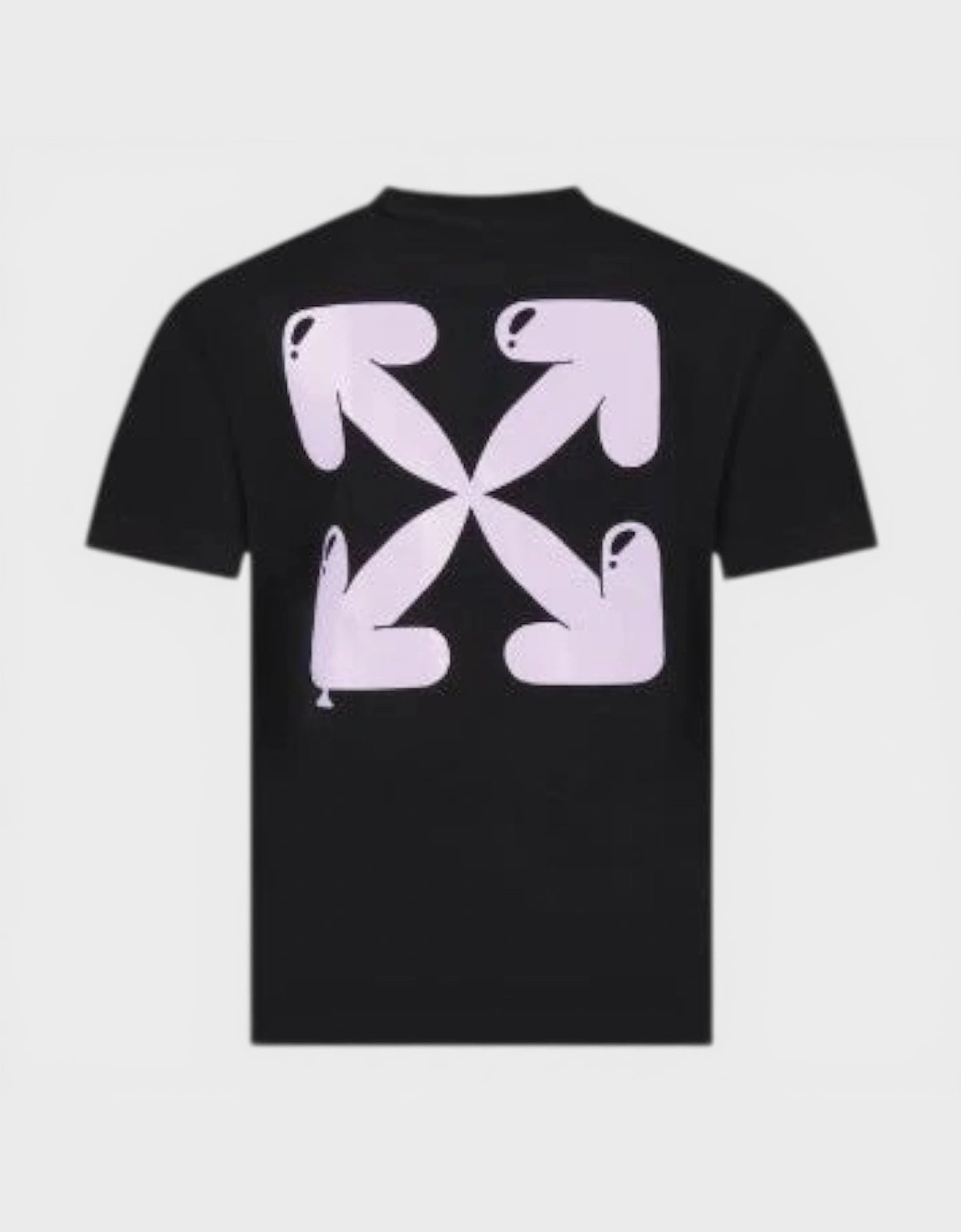 Kids Balloon Art Arrow Basic Fit Tee Black, 3 of 2