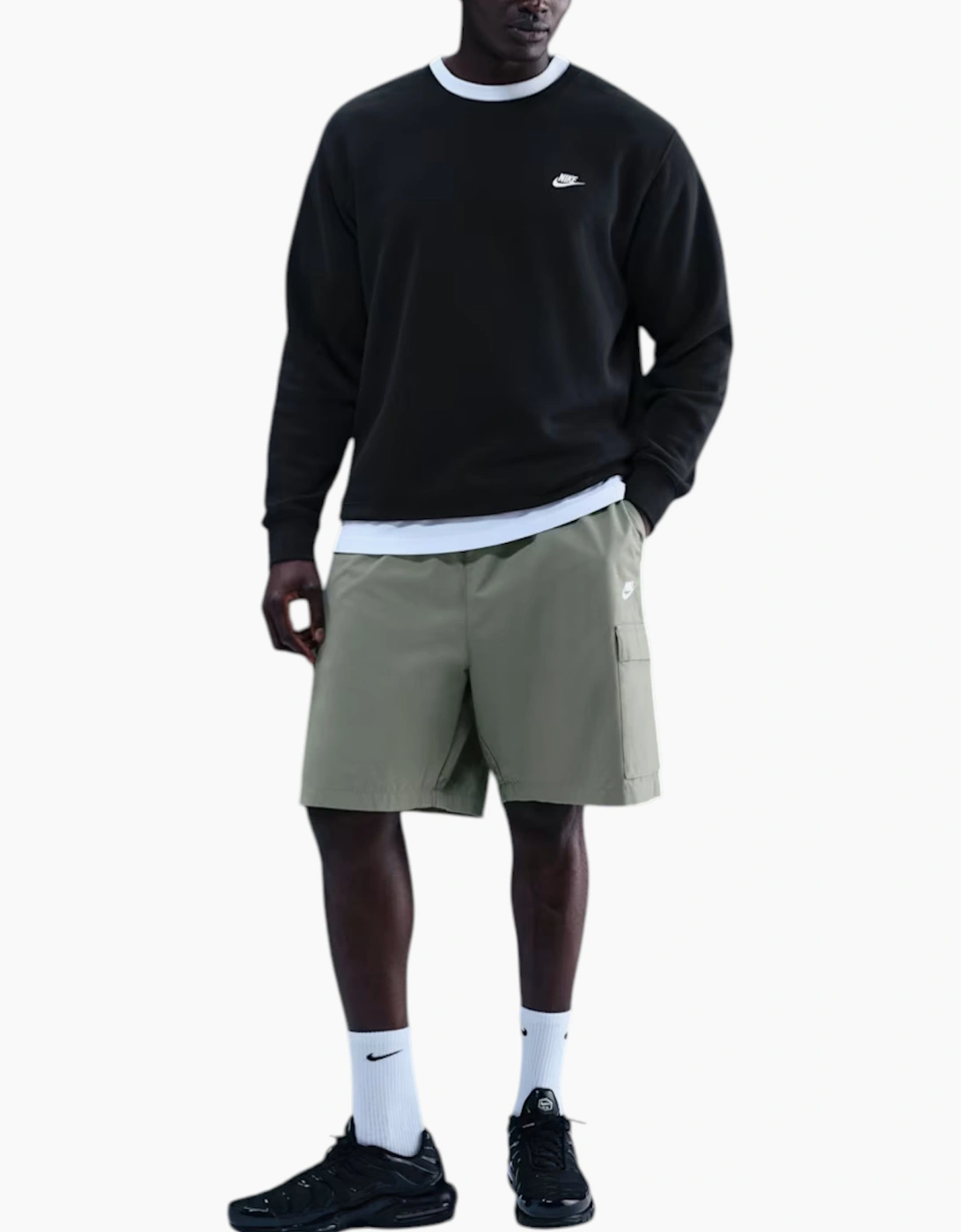 Nike Club Men's FN3886 Fleece Crew Sweatshirt Pullover