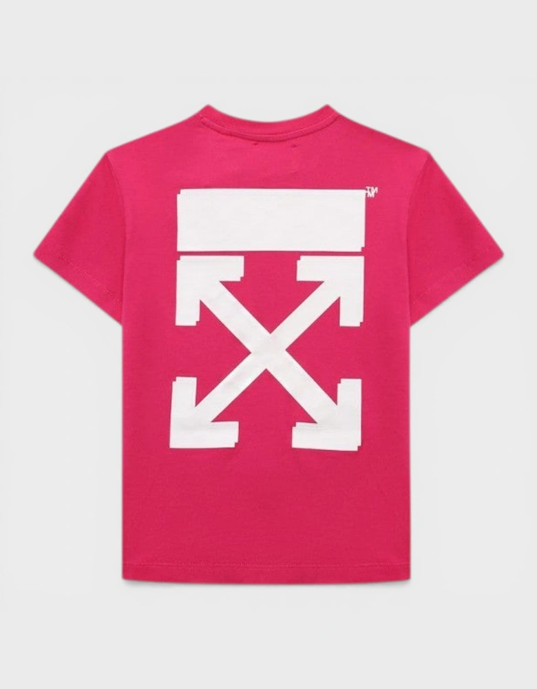 Kids Signature Arrow Basic Fit Tee Raspberry Sorbet