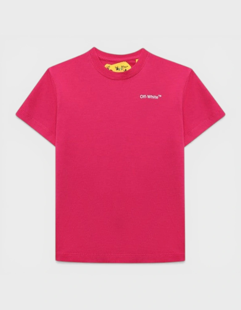 Kids Signature Arrow Basic Fit Tee Raspberry Sorbet