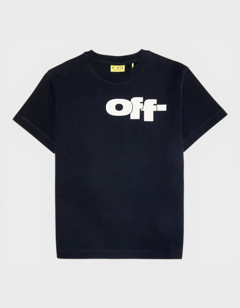 Kids 3D Logo Basic Fit Tee Black White