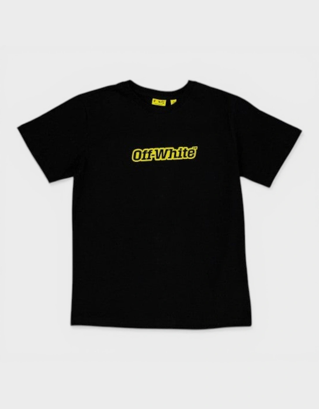 Outlined Logo Basic Fit Tee Black Yellow, 3 of 2