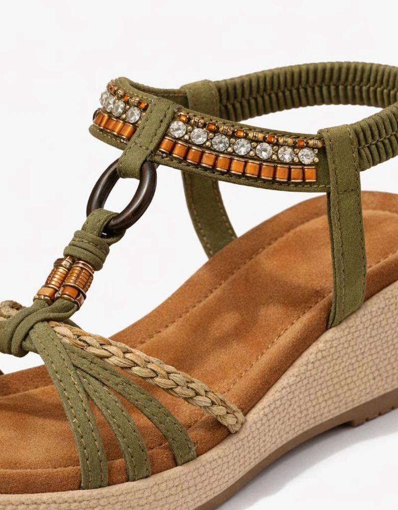 Cipriata GIOELA Womens Slingback Sandals Khaki