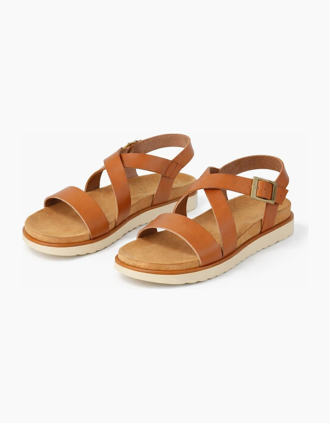Cipriata OLVIA Womens Cross Strap Sandals Tan