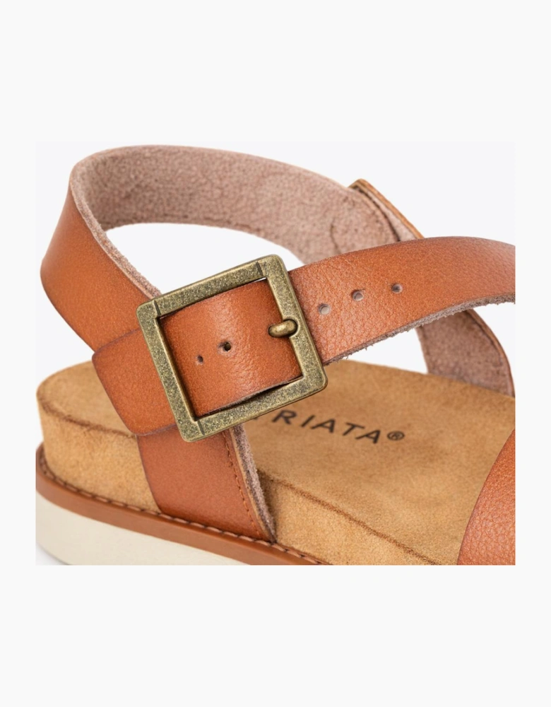 Cipriata OLVIA Womens Cross Strap Sandals Tan