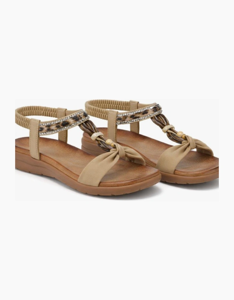 Cipriata GIOVINA Womens Slingback Sandals Beige