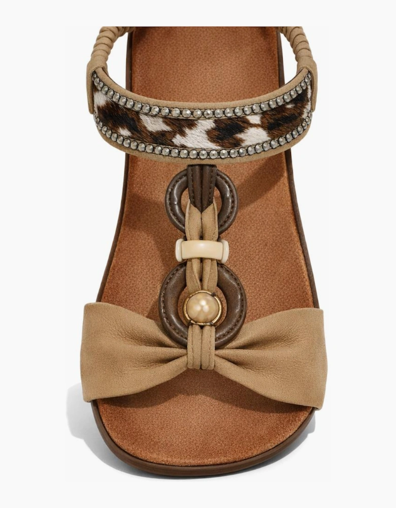 Cipriata GIOVINA Womens Slingback Sandals Beige