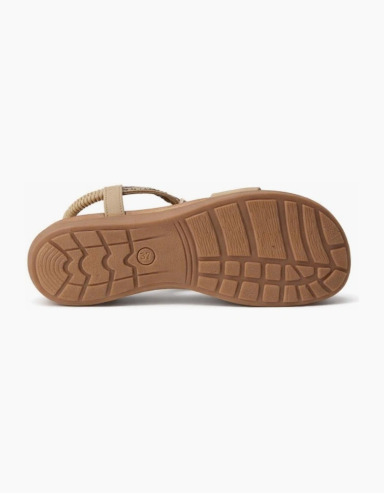 Cipriata GIOVINA Womens Slingback Sandals Beige