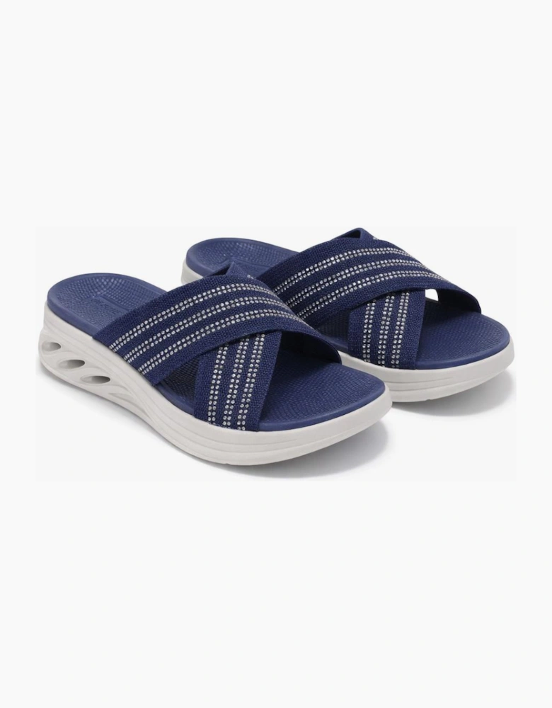 Cipriata ELINA Womens Mules Sandals Navy Blue