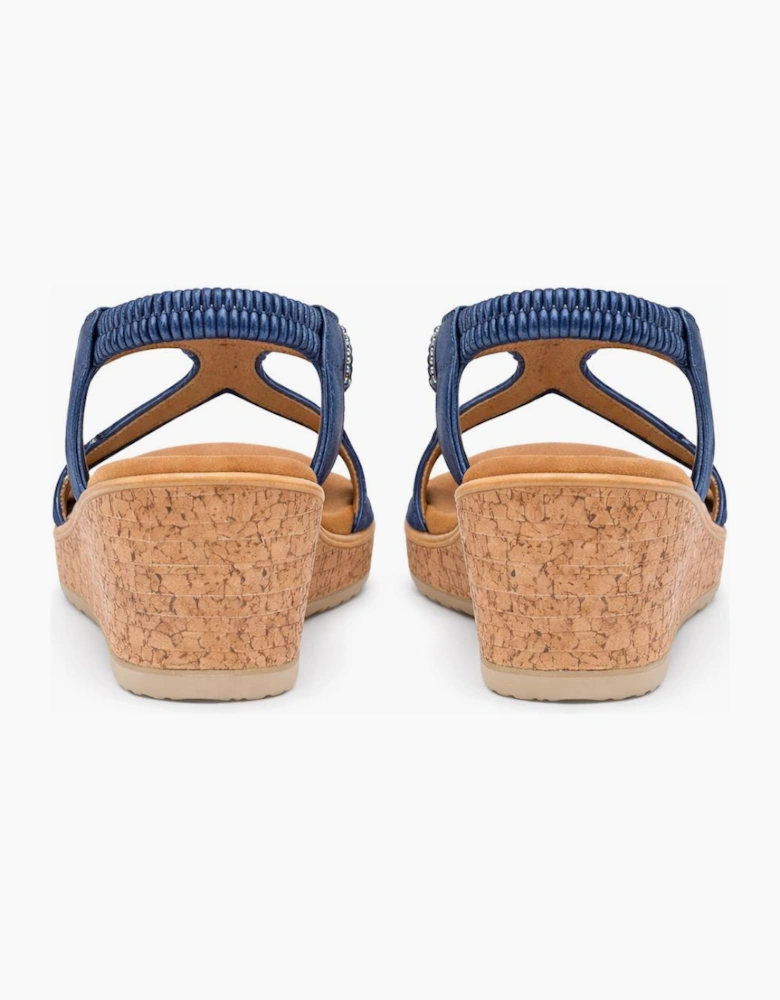Cipriata ORA Womens Slingback Sandals Blue