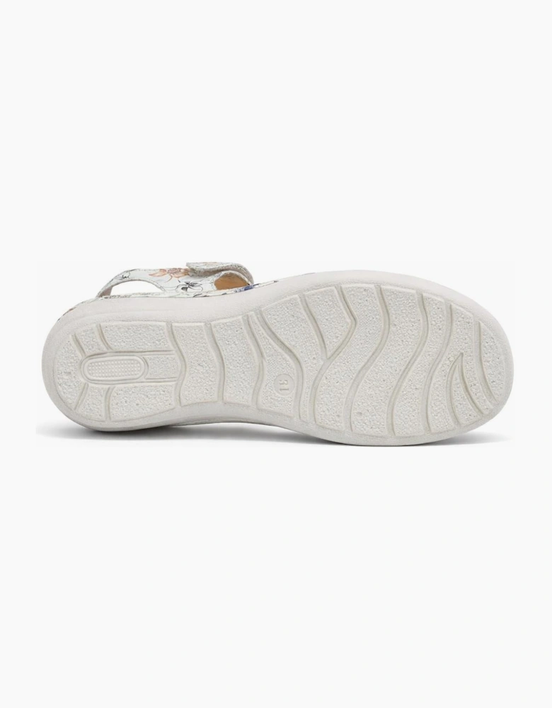 Cipriata CIRETTA Womens Cross Strap Sandals Silver Floral