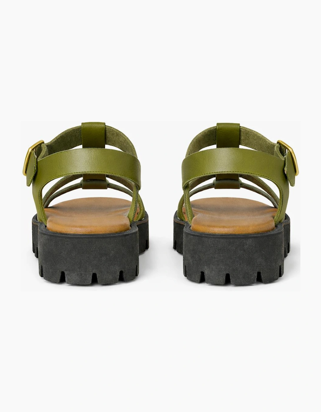 Cipriata AZIA Womens T-strap Sandals Green