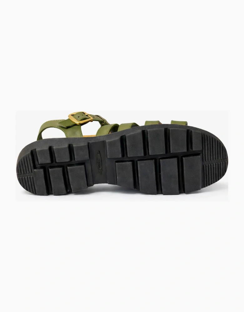 Cipriata AZIA Womens T-strap Sandals Green