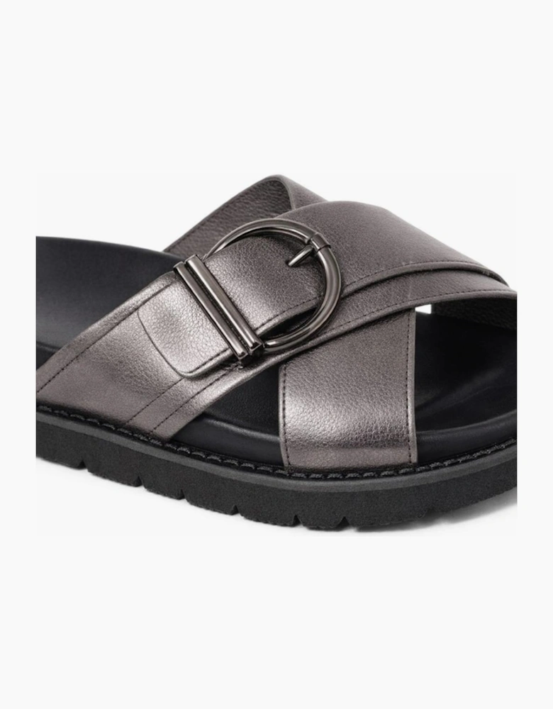 Cipriata DALIA Womens Mules Sandals Pewter