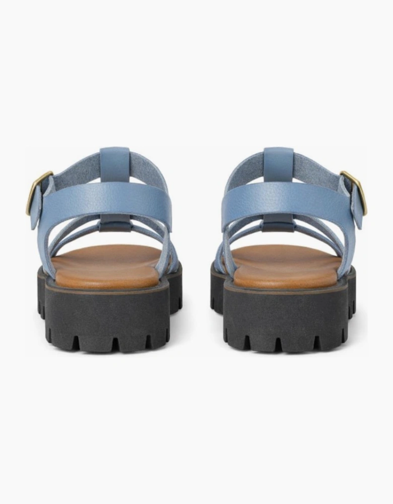 Cipriata AZIA Womens T-strap Sandals Blue