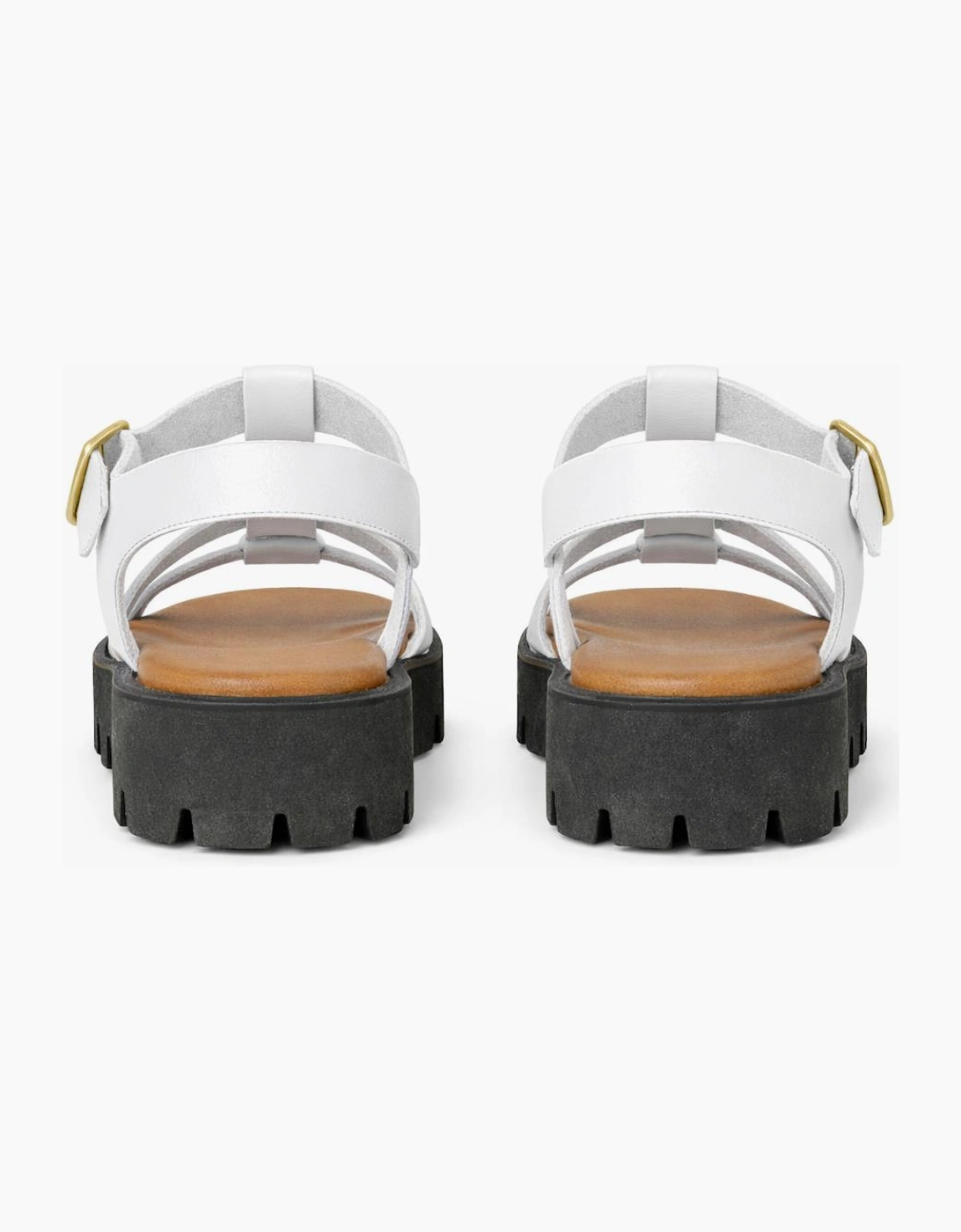 Cipriata AZIA Womens T-strap Sandals White
