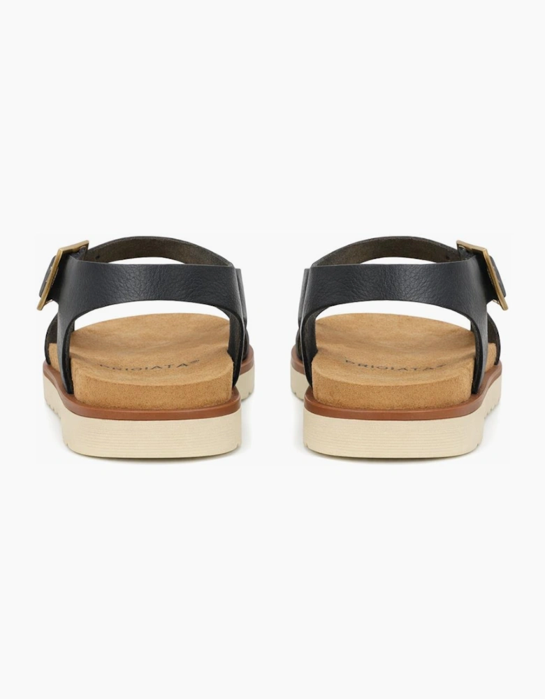 Cipriata OLVIA Womens Cross Strap Sandals Black