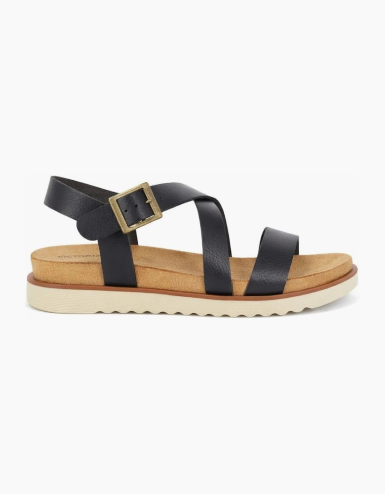 Cipriata OLVIA Womens Cross Strap Sandals Black