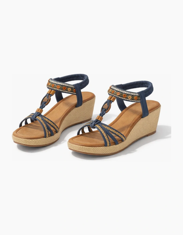 Cipriata GIOELA Womens Slingback Sandals Navy