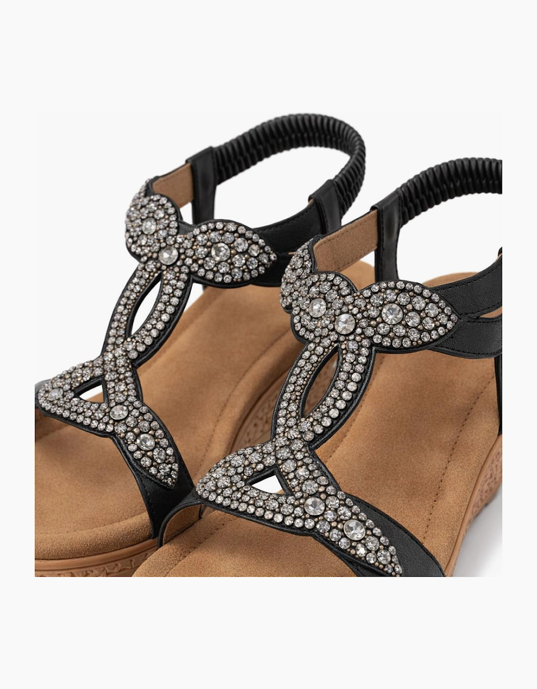 Cipriata ORA Womens Slingback Sandals Black