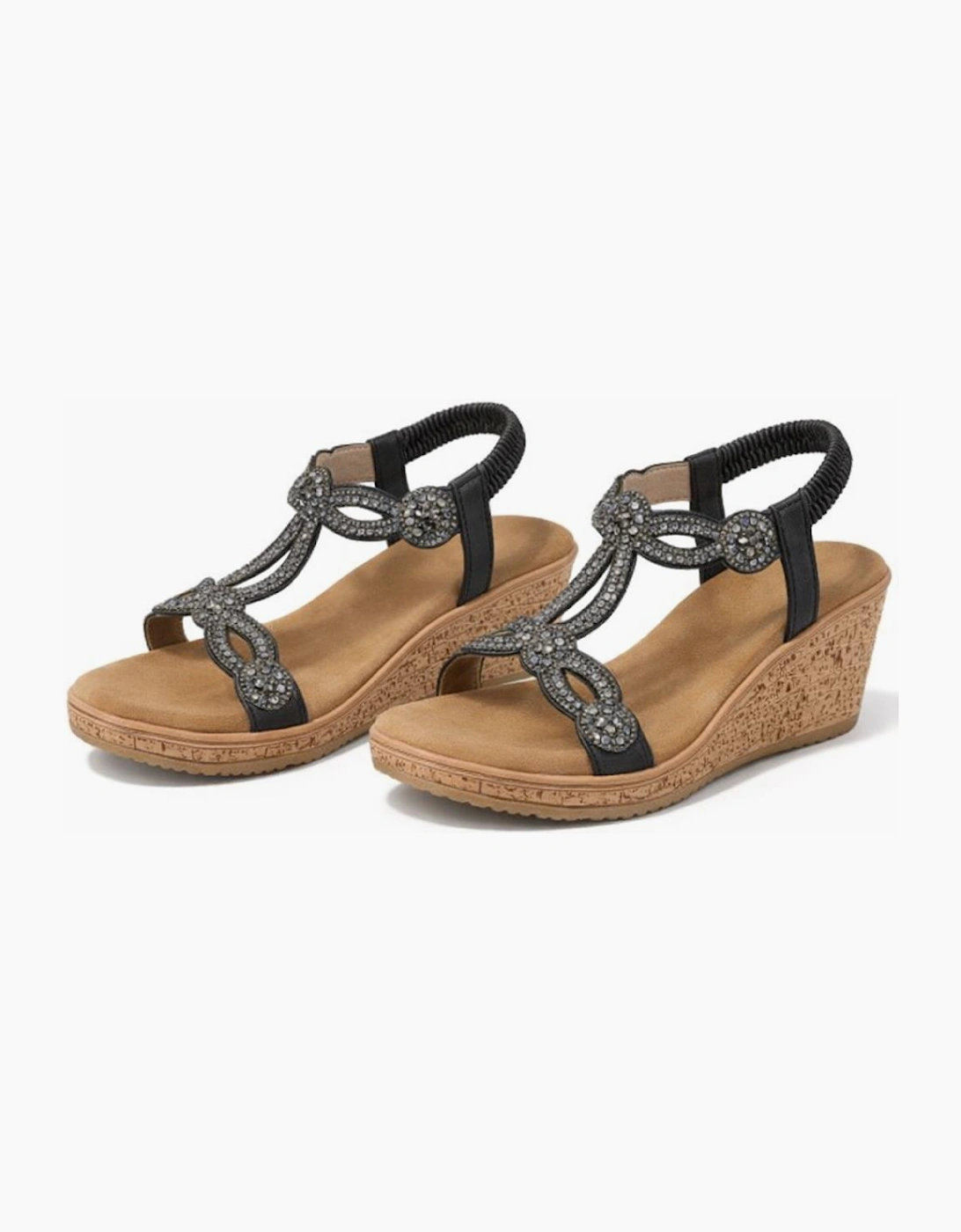 Cipriata ORA Womens Slingback Sandals Black