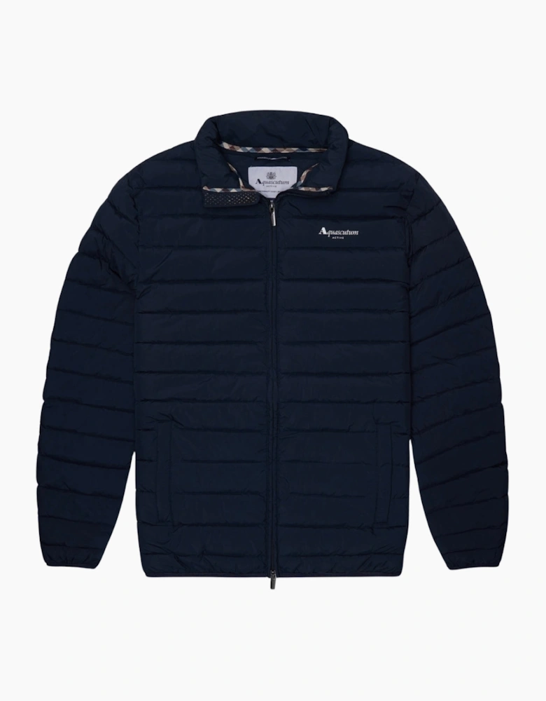 Aquascutum Active Rlg Active Mockneck 100Gr Navy Blue Jacket