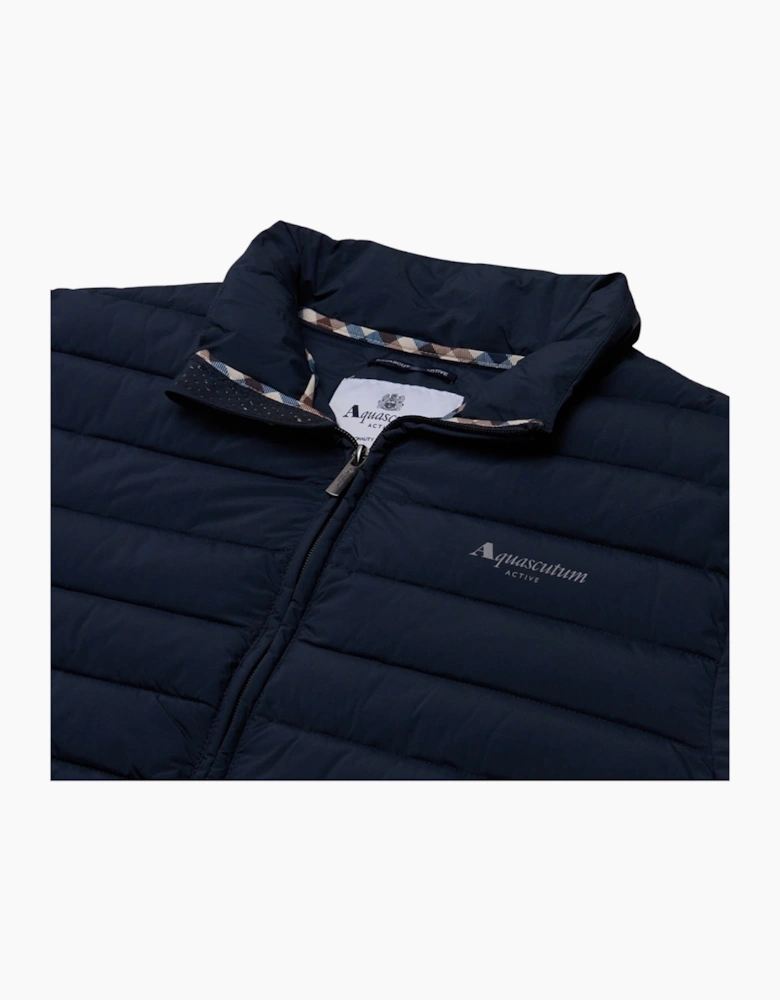 Aquascutum Active Rlg Active Mockneck 100Gr Navy Blue Jacket