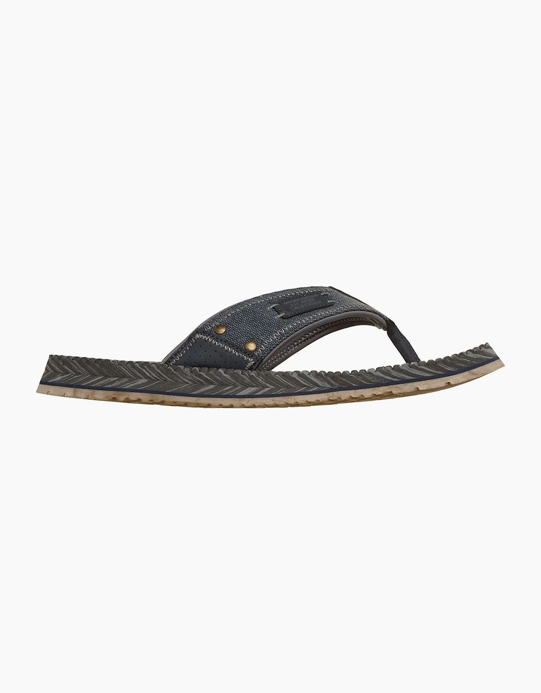 Skechers Quill Textile Men's Navy Flip Flops