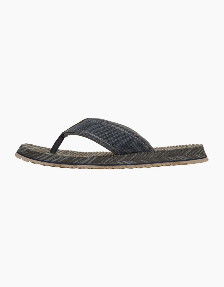 Skechers Quill Textile Men's Navy Flip Flops