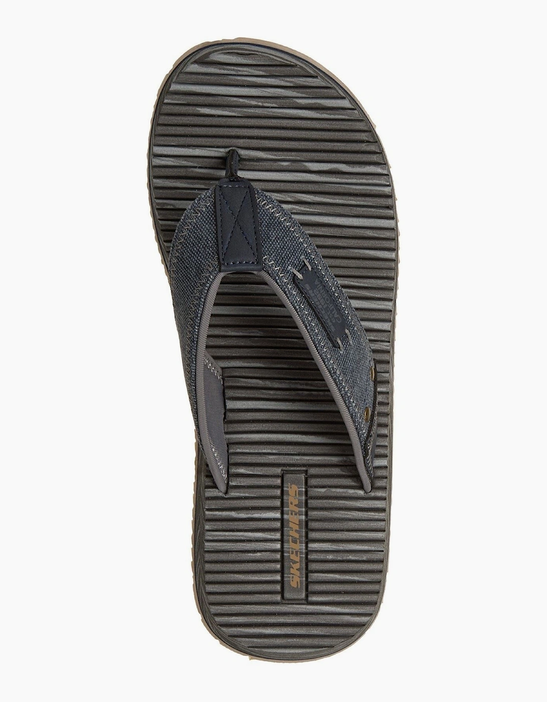 Skechers Quill Textile Men's Navy Flip Flops